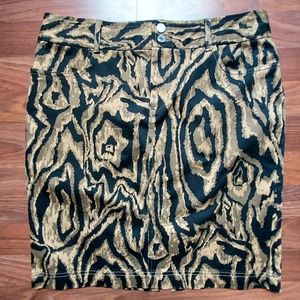 Chaps Animal Print Skirt